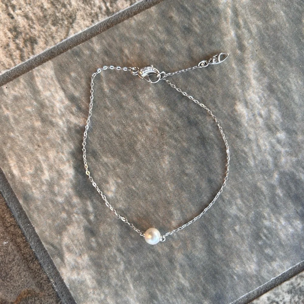 NWOT Sterling Silver Pearl Bracelet